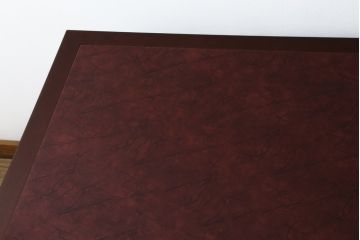 中古　神戸洋家具　メープル不二屋(MAPULE FUJIYA)　上品で洗練された佇まいが魅力の両袖デスク(両袖机、ニーホールデスク、ワークデスク、オフィスデスク、在宅用、在宅ワーク用)(定価約48万円)(R-066913)