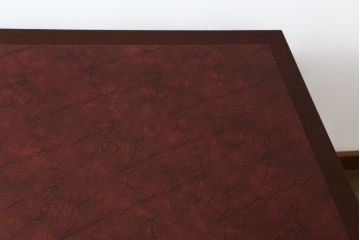 中古　神戸洋家具　メープル不二屋(MAPULE FUJIYA)　上品で洗練された佇まいが魅力の両袖デスク(両袖机、ニーホールデスク、ワークデスク、オフィスデスク、在宅用、在宅ワーク用)(定価約48万円)(R-066913)