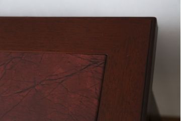 中古　神戸洋家具　メープル不二屋(MAPULE FUJIYA)　上品で洗練された佇まいが魅力の両袖デスク(両袖机、ニーホールデスク、ワークデスク、オフィスデスク、在宅用、在宅ワーク用)(定価約48万円)(R-066913)