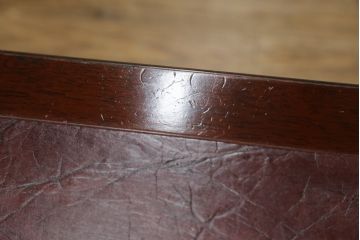 中古　神戸洋家具　メープル不二屋(MAPULE FUJIYA)　上品で洗練された佇まいが魅力の両袖デスク(両袖机、ニーホールデスク、ワークデスク、オフィスデスク、在宅用、在宅ワーク用)(定価約48万円)(R-066913)