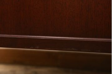 中古　神戸洋家具　メープル不二屋(MAPULE FUJIYA)　上品で洗練された佇まいが魅力の両袖デスク(両袖机、ニーホールデスク、ワークデスク、オフィスデスク、在宅用、在宅ワーク用)(定価約48万円)(R-066913)