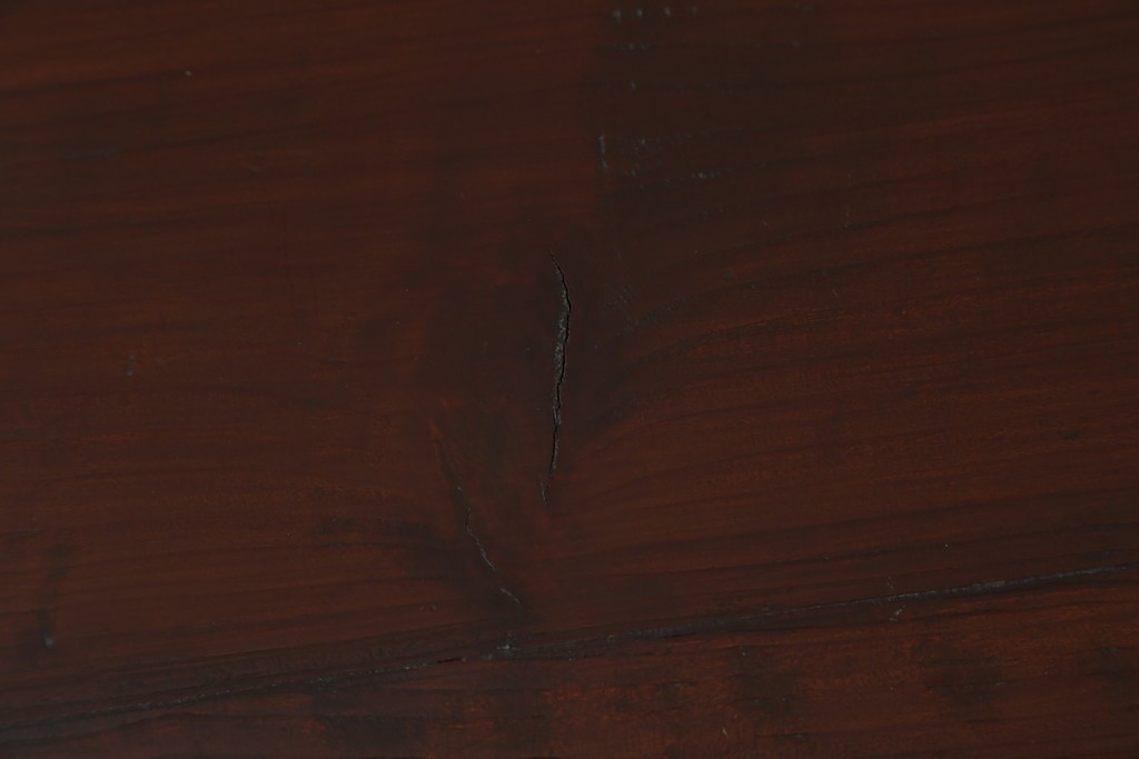 和製アンティーク　前面欅(ケヤキ)材　漆塗りの綺麗な庄内箪笥ローボード　(R-066918)