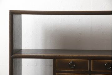 中古　美品　飛騨産業　PROVINCIAL(プロヴィンシャル・プロビンシャル)　和室や和モダンなリビングにおすすめ!!間仕切りとしても使える飾り棚(茶棚、オープンシェルフ、ディスプレイラック、ブックシェルフ、本棚)(定価約62万円)(R-066941)