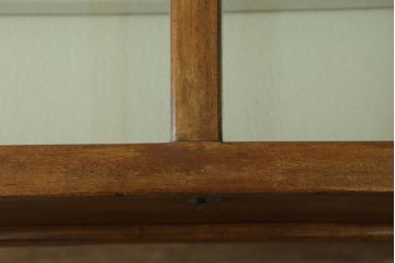 イギリスアンティーク　希少!!　マホガニー材　クラシカルな佇まいが魅力的!!上開きのガラスケース(ショーケース、ディスプレイケース、ジュエリーケース、コレクションケース、キャビネット、陳列棚、店舗什器、英国)(R-066944)