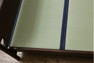 中古　松本民芸家具　637型ベッド(タタミ)　和モダンな空間づくりにおすすめのベッド(セミダブル、ベッドフレーム、畳、たたみ)(定価約60万円)(R-066969)