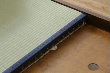 中古　松本民芸家具　637型ベッド(タタミ)　和モダンな空間づくりにおすすめのベッド(セミダブル、ベッドフレーム、畳、たたみ)(定価約60万円)(R-066969)