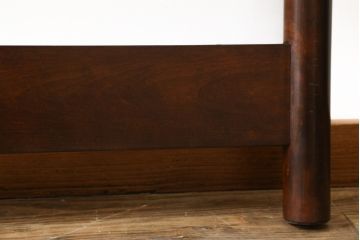 中古　松本民芸家具　637型ベッド(タタミ)　和モダンな空間づくりにおすすめのベッド(セミダブル、ベッドフレーム、畳、たたみ)(定価約60万円)(R-066969)