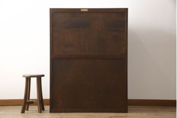 中古　松本民芸家具　D型整理タンスI　和洋どちらの空間にも馴染む洋服タンス(収納箪笥、衣装箪笥、引き出し、和箪笥、チェスト)(定価約38万円)(R-066971)