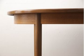 イギリスビンテージ　G-PLAN(ジープラン)　優しい木の温もり溢れるエクステンションテーブル(ダイニングテーブル、拡張式テーブル、食卓、4人掛け、6人掛け、オーバル型、ヴィンテージ、英国、北欧)(R-066972)