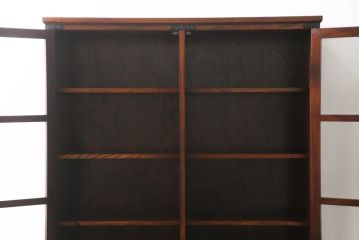 中古　岩谷堂箪笥　No.366　四尺書棚　上質な和の空間づくりにおすすめのブックケース(本箱、キャビネット、収納棚、戸棚、飾り棚)(定価約82万5千円)(R-066989)