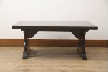 中古　松本民芸家具　上質な大人の空間づくりにぴったりな折り畳み文机(座机、ワークデスク、在宅用、在宅ワーク用、座卓、ローテーブル、センターテーブル、作業台、折りたたみテーブル)(R-066990)