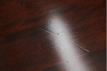 和製ビンテージ　北海道民芸家具　上品な佇まいが魅力のダイニングテーブル(食卓、4人掛け、6人掛け、ヴィンテージ)(R-066992)