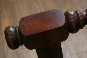 和製ビンテージ　北海道民芸家具　上品な佇まいが魅力のダイニングテーブル(食卓、4人掛け、6人掛け、ヴィンテージ)(R-066992)