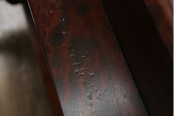 和製ビンテージ　北海道民芸家具　上品な佇まいが魅力のダイニングテーブル(食卓、4人掛け、6人掛け、ヴィンテージ)(R-066992)