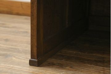 和製アンティーク　ロータイプが珍しい!!レトロな雰囲気漂うロールトップデスク(片袖机、座卓、文机、座机、ワークデスク、在宅用、在宅ワーク用)(R-066993)