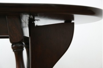 中古　松本民芸家具　凝った脚のデザインが魅力の#83型バタフライテーブル　定価約15万円　(R-067010)