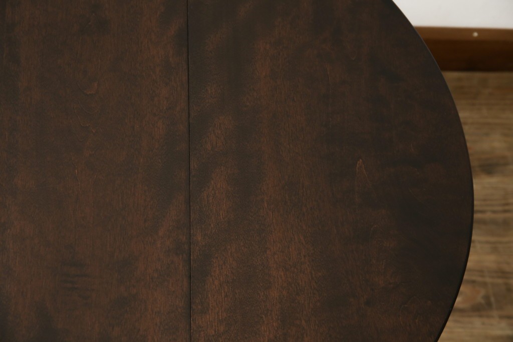 中古　松本民芸家具　凝った脚のデザインが魅力の#83型バタフライテーブル　定価約15万円　(R-067010)