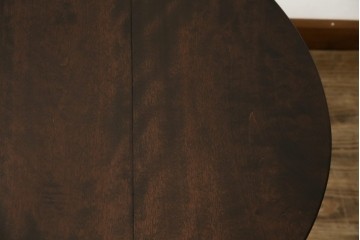 中古　松本民芸家具　凝った脚のデザインが魅力の#83型バタフライテーブル　定価約15万円　(R-067010)