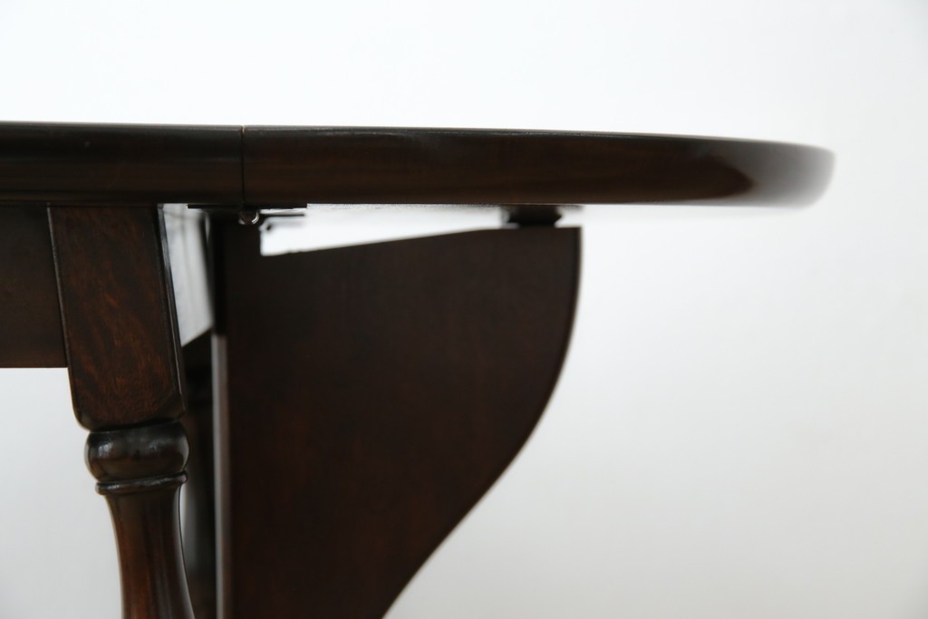 中古　松本民芸家具　凝った脚のデザインが魅力の#83型バタフライテーブル　定価約15万円　(R-067010)