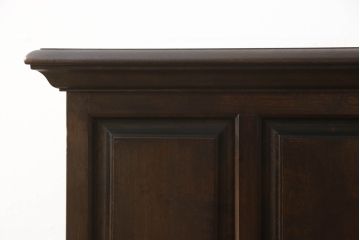和製ビンテージ　激レア　希少　特注品!!　松本民芸家具　ボールフット型　両面使いできる優れもの!!クラシカルなデザインがお洒落なカウンターテーブルサイドボード(収納棚、戸棚、サイドキャビネット、ヴィンテージ)(R-067014)