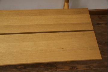 中古　美品　飛騨産業　キツツキ　森のことば　LDタイプ(SN271)　優しい木の温もり溢れるベンチソファ(ダイニングソファ、長椅子、長イス、2人掛け、2P)(R-067018)