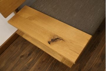 中古　美品　飛騨産業　キツツキ　森のことば　両肘付きソファ3P(SN14SO)　木のぬくもりを感じる3人掛けソファ(三人掛け、トリプルソファ、アームソファ)(定価約33万8千円)(R-067019)