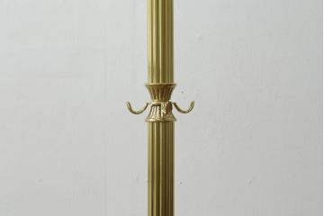 新品未使用　イタリア製　組み立て式　真鍮(しんちゅう)　ゴージャスな装飾が空間に華やぎをもたらすコートハンガー(ポールハンガー、ホールハンガー、帽子掛け、店舗什器)(定価約5万円)(R-067045)