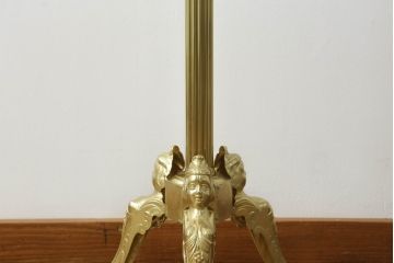 新品未使用　イタリア製　組み立て式　真鍮(しんちゅう)　ゴージャスな装飾が空間に華やぎをもたらすコートハンガー(ポールハンガー、ホールハンガー、帽子掛け、店舗什器)(定価約5万円)(R-067045)