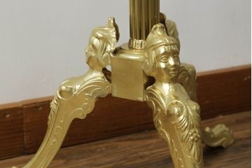 新品未使用　イタリア製　組み立て式　真鍮(しんちゅう)　ゴージャスな装飾が空間に華やぎをもたらすコートハンガー(ポールハンガー、ホールハンガー、帽子掛け、店舗什器)(定価約5万円)(R-067045)