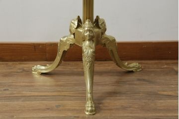 新品未使用　イタリア製　組み立て式　真鍮(しんちゅう)　ゴージャスな装飾が空間に華やぎをもたらすコートハンガー(ポールハンガー、ホールハンガー、帽子掛け、店舗什器)(定価約5万円)(R-067046)