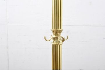 新品未使用　イタリア製　組み立て式　真鍮(しんちゅう)　ゴージャスな装飾が空間に華やぎをもたらすコートハンガー(ポールハンガー、ホールハンガー、帽子掛け、店舗什器)(定価約5万円)(R-067047)