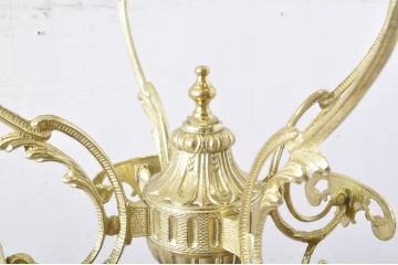 新品未使用　イタリア製　組み立て式　真鍮(しんちゅう)　ゴージャスな装飾が空間に華やぎをもたらすコートハンガー(ポールハンガー、ホールハンガー、帽子掛け、店舗什器)(定価約5万円)(R-067047)