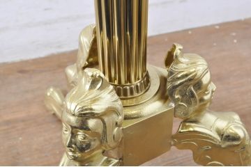 新品未使用　イタリア製　組み立て式　真鍮(しんちゅう)　ゴージャスな装飾が空間に華やぎをもたらすコートハンガー(ポールハンガー、ホールハンガー、帽子掛け、店舗什器)(定価約5万円)(R-067047)