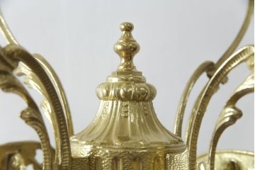 新品未使用　イタリア製　組み立て式　真鍮(しんちゅう)　ゴージャスな装飾が空間に華やぎをもたらすコートハンガー(ポールハンガー、ホールハンガー、帽子掛け、店舗什器)(定価約5万円)(R-067050)