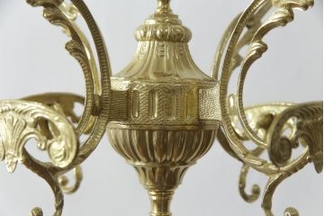 新品未使用　イタリア製　組み立て式　真鍮(しんちゅう)　ゴージャスな装飾が空間に華やぎをもたらすコートハンガー(ポールハンガー、ホールハンガー、帽子掛け、店舗什器)(定価約5万円)(R-067050)