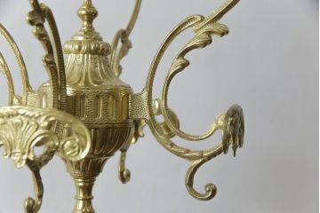 新品未使用　イタリア製　組み立て式　真鍮(しんちゅう)　ゴージャスな装飾が空間に華やぎをもたらすコートハンガー(ポールハンガー、ホールハンガー、帽子掛け、店舗什器)(定価約5万円)(R-067050)