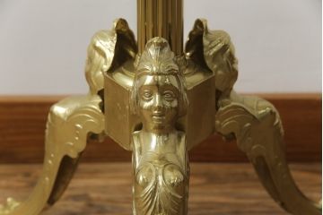新品未使用　イタリア製　組み立て式　真鍮(しんちゅう)　ゴージャスな装飾が空間に華やぎをもたらすコートハンガー(ポールハンガー、ホールハンガー、帽子掛け、店舗什器)(定価約5万円)(R-067050)