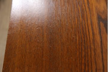 中古　希少デザイン　国産　職人手造り　欅(ケヤキ)材　前面の杢目が魅力的な引き出し32杯の薬箪笥(百目箪笥、小物収納、チェスト、薬タンス、卓上収納)(R-067104)