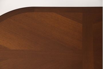 中古　美品!!　マルニ木工(MARUNI)　地中海シリーズ　クラシカルで優美な佇まいが魅力のセンターテーブル(ローテーブル、コーヒーテーブル、カフェテーブル、リビングテーブル、オーバル型)(定価約12万5千円)(R-067114)