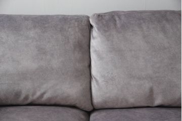 中古　極美品　富士ファニチャー(富士ファニチア、富士ファニチュア、フジファニチュア、FUJI FURNITURE)　Nagi　ゆったりとしたくつろぎの時間を演出する3人掛けソファとオットマンのセット(三人掛けソファ、3Pソファ、トリプルソファ、アームソファ、フットスツール)(定価約60万円)(R-067120)