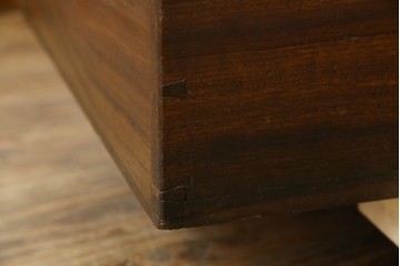 和製アンティーク　くすのき(クス、楠)材　シンプルなデザインが取り入れやすい収納箱　(R-067121)