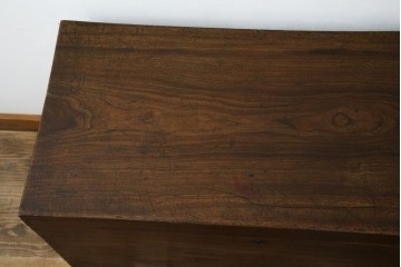 和製アンティーク　くすのき(クス、楠)材　シンプルなデザインが取り入れやすい収納箱　(R-067121)