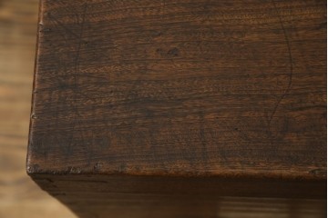 和製アンティーク　くすのき(クス、楠)材　シンプルなデザインが取り入れやすい収納箱　(R-067121)