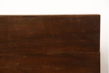 アンティーク雑貨　くすのき(クス、楠)材　真鍮(しんちゅう)　アジアンテイストのお部屋におすすめな李朝金具付き収納箱(船トランク、舟トランク、ブランケットボックス、トランクテーブル、ローテーブル、センターテーブル、ディスプレイ雑貨)(R-067122)