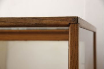 アンティーク家具　アメリカ　オーク材　カウンターショーケース(カウンターテーブル、ガラスケース、ディスプレイケース、陳列棚、店舗什器)(R-067130)