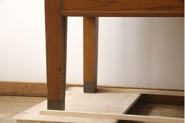 アンティーク家具　アメリカ　オーク材　カウンターショーケース(カウンターテーブル、ガラスケース、ディスプレイケース、陳列棚、店舗什器)(R-067130)