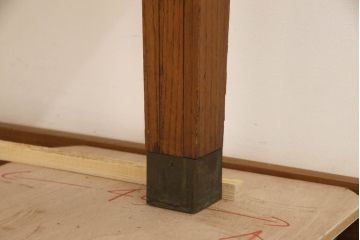 アンティーク家具　アメリカ　オーク材　カウンターショーケース(カウンターテーブル、ガラスケース、ディスプレイケース、陳列棚、店舗什器)(R-067130)