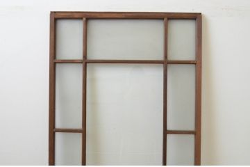 アンティーク建具　大正ロマンの雰囲気が漂うデザインが魅力のガラス戸1枚(引き戸)(R‐067171)