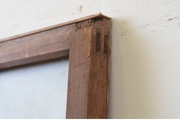 アンティーク建具　大正ロマンの雰囲気が漂うデザインが魅力のガラス戸1枚(引き戸)(R‐067171)