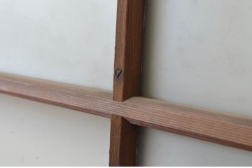 アンティーク建具　大正ロマンの雰囲気が漂うデザインが魅力のガラス戸1枚(引き戸)(R‐067171)